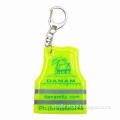 Vivid Green PVC Keychain, Customized Logo Printings are Accepted, Suitable for Promotional Purposes